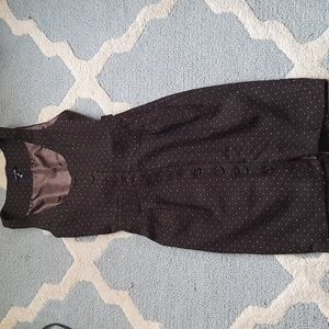 🗽 Pinup 50s Style Polkadot chocolate vest Dress